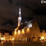Установлено елку на центральной площади города возле ратуши