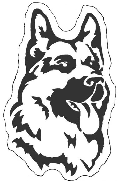 вытынанка собака