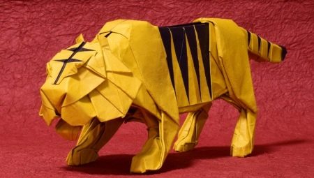 Делаем оригами в виде тигра