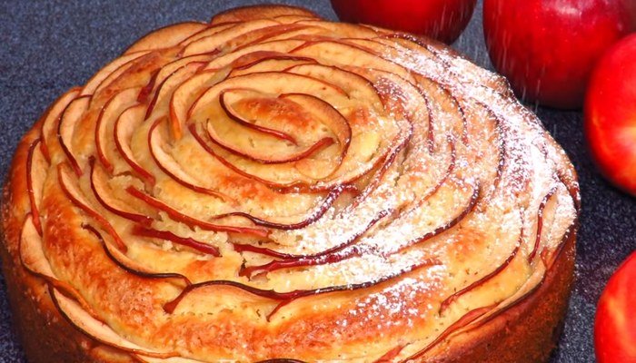 Пирог новогодний «Яблочный пирог»