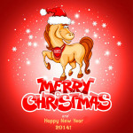 картинки лошади на новый год