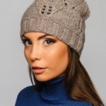 Модные вязаные шапки зима 2015