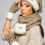 Модные вязаные шапки зима 2015