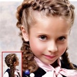 Детская стрижка пышная «французская» коса у ребенка