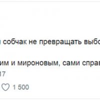шутка из твиттера про Собчак и выборы